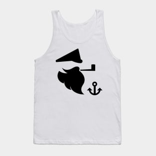 Sea captain with a smoking pipe Tank Top